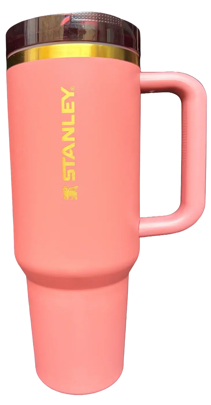 Stanley 40oz Gilded Flip Straw in Antique Pink