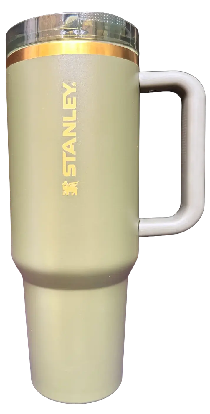 Stanley 40oz Gilded Flip Straw in Cypress