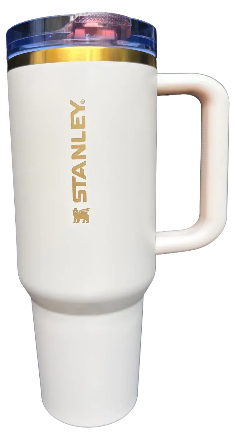 Stanley 40oz Gilded Flip Straw in Gilded Sugar
