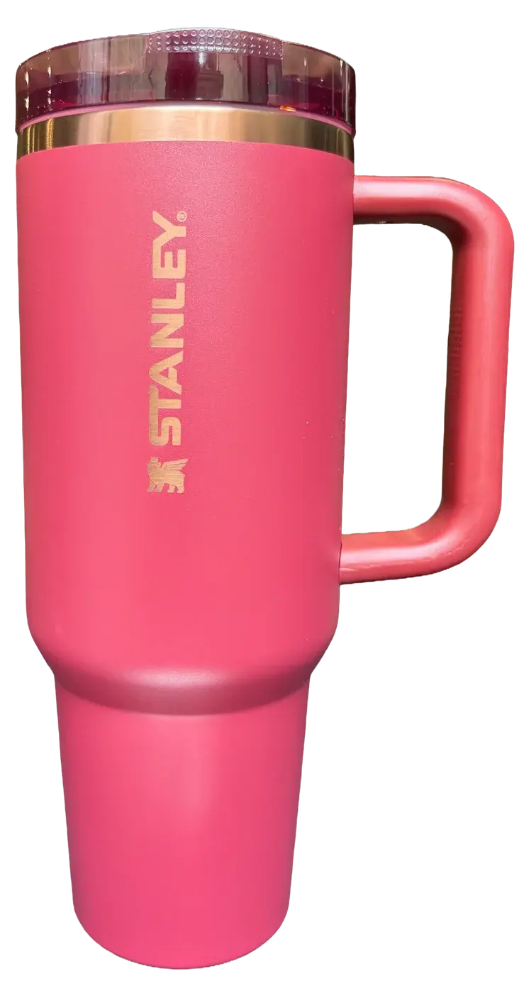 Stanley 40oz Gilded Flip Straw in Pomegranate